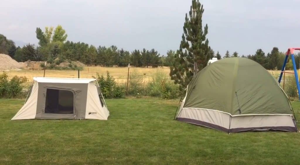 Comparison Of The Canvas And &Quot;Plastic&Quot; Tent