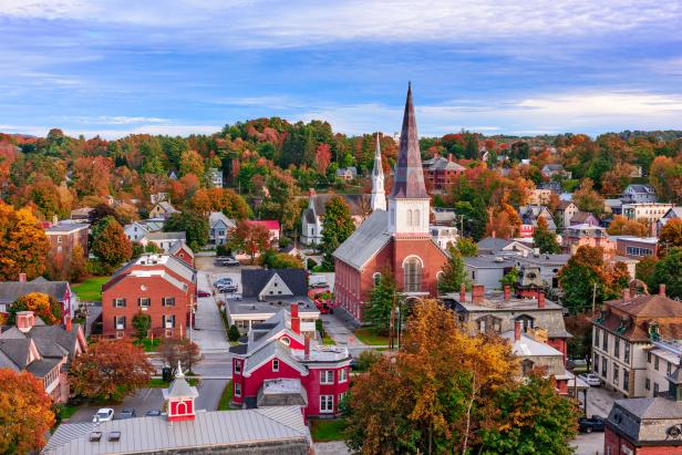 Small-Town-City-Center-And-Homes