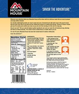 Cooking Instructions Mountain House