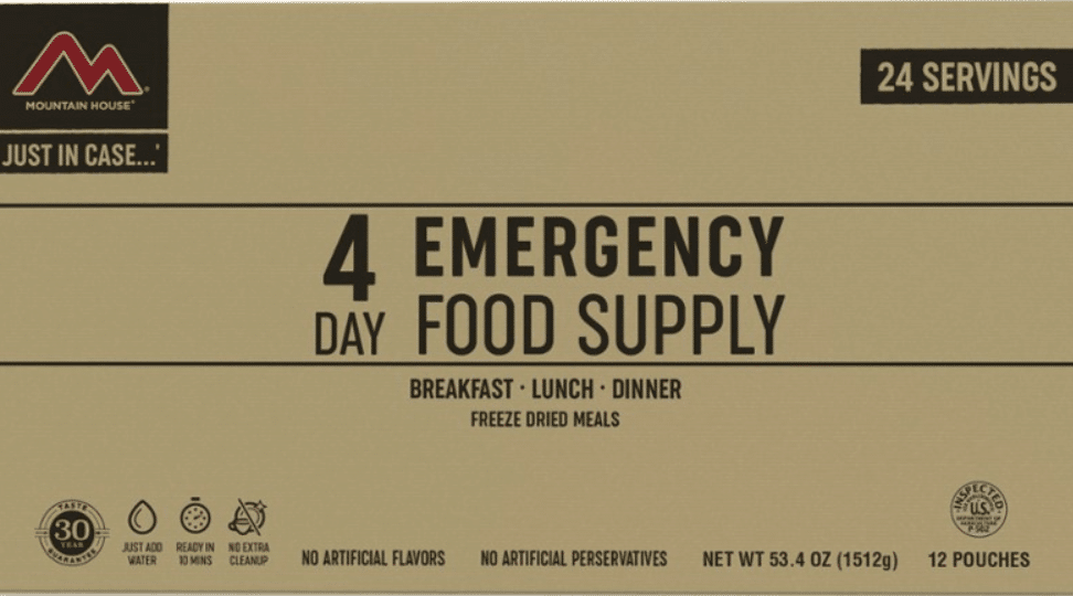 Mountain House Emergency 4 Day Supply